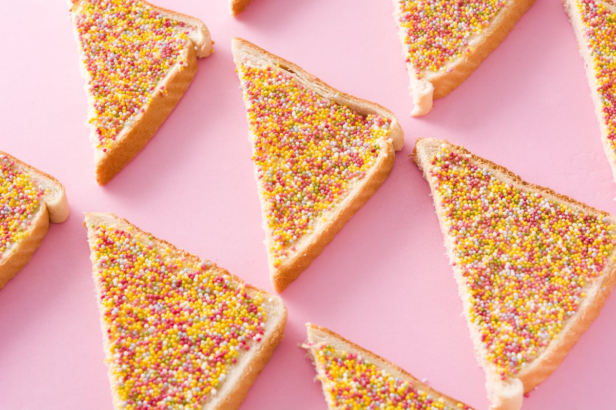 Traditional Australian fairy bread pattern